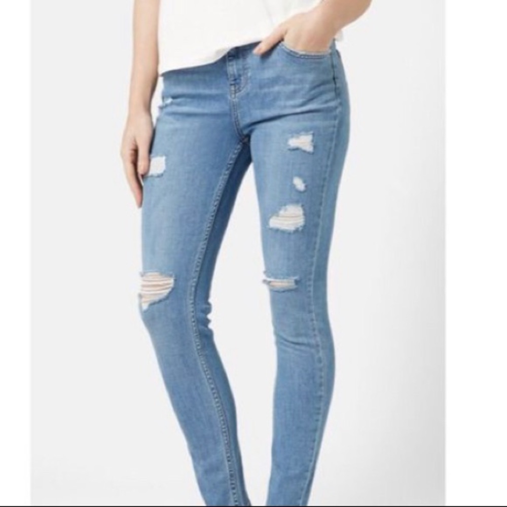 Topshop high waisted Moto jeans - Picture 4 of 13